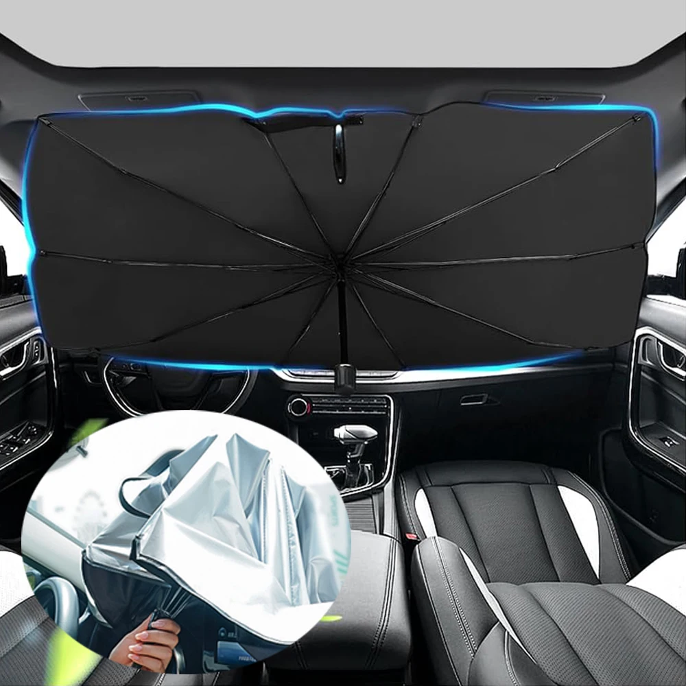 

Автомобильный зонтик внутри переднего лобового стекла, солнцезащитный козырек, артефакт, автомобильный солнцезащитный крем, изоляционный солнцезащитный козырек, портативное хранилище