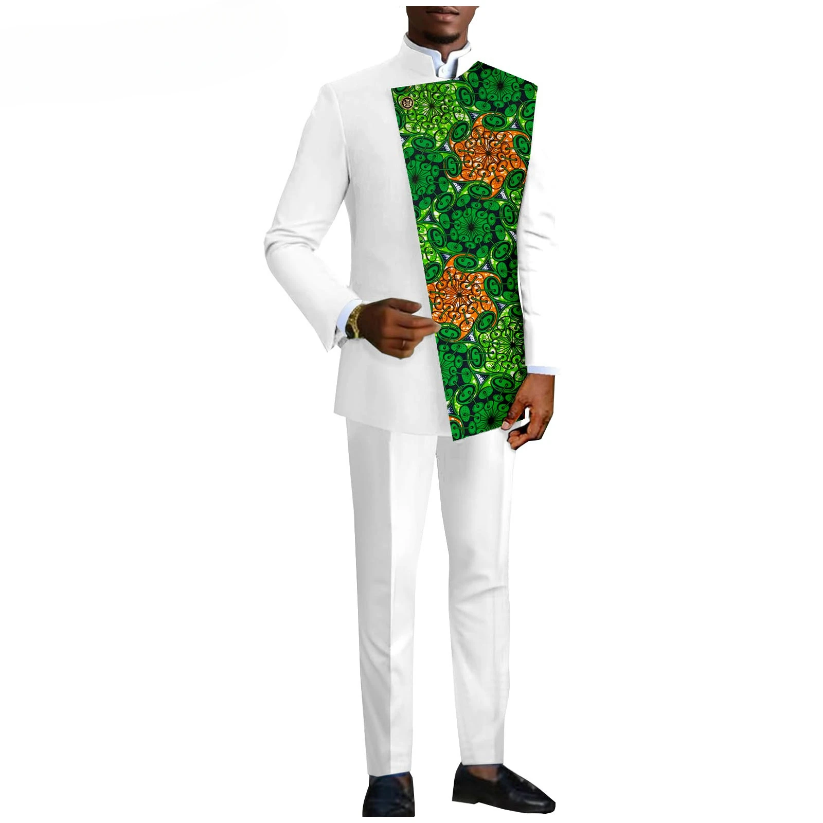 2025 Mixed color new Men\'s Business Casual Slim suit Wedding suit for men (top + pants) Men\'s clothes (can be customized)