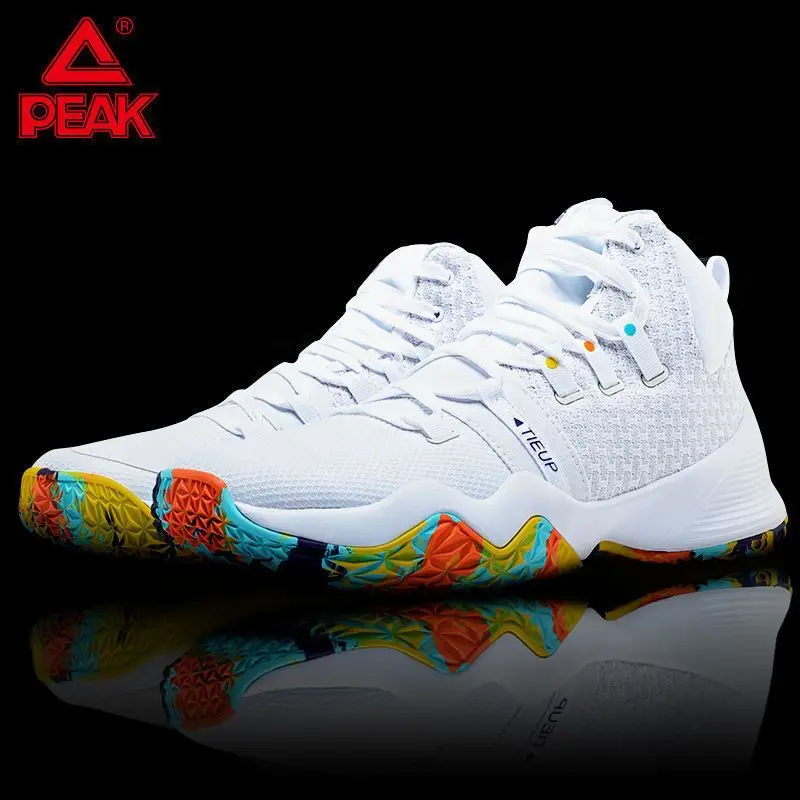 PEAK Men's Basketball Shoes Winter High-top Outdoor Anti-slip Wear-resistant Shock-absorbing Practical Shoes Student Sneakers