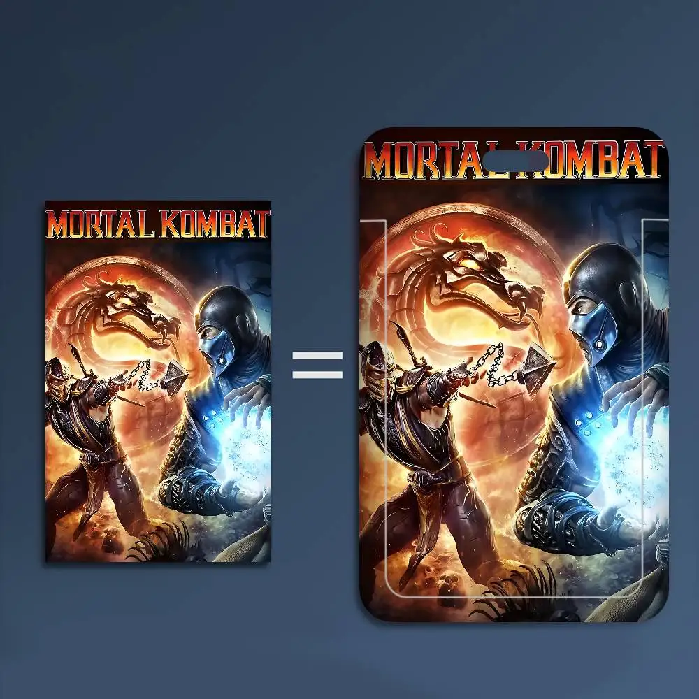 Cordón para llaves de videojuego Mortal Kombat, funda para tarjeta de crédito, correas para credenciales, soporte para tarjetas de identificación, accesorios para llaves, regalos