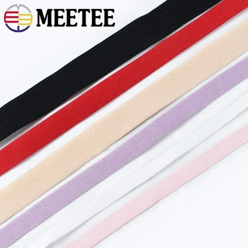 10/20Meters 6mm-25mm Nylon Elastic Bands For Bra Straps Rubber Band Webbing Shoulder Strap DIY Garment Decor Sewing Accessories