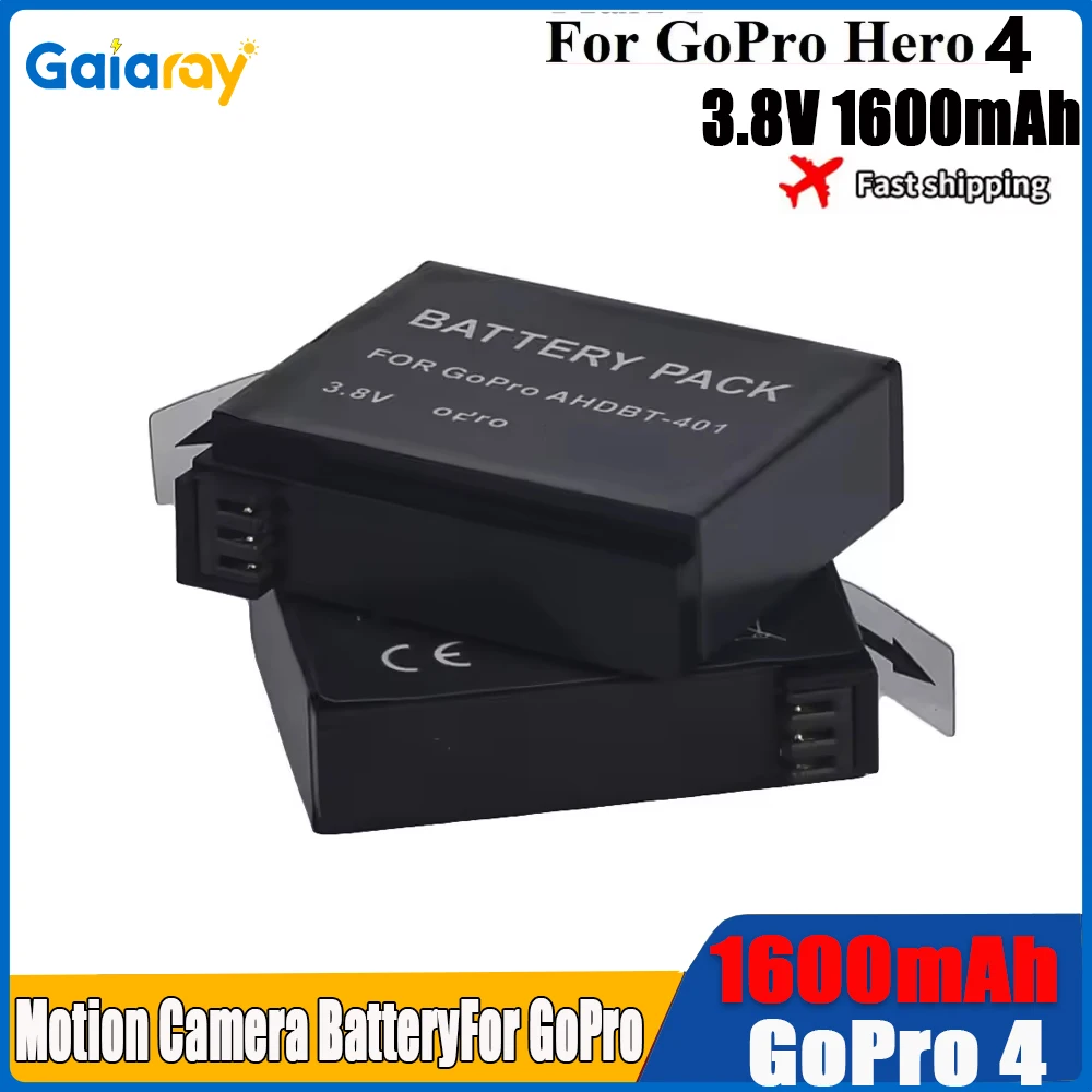 Batería Recargable de 1250mAh para GoPro Hero5, Hero6, Hero7 Black, Batería Akku para GoPro Hero 5, 6, 7, Hero5 AHDBT 501, Decodificación Completa, Compatible