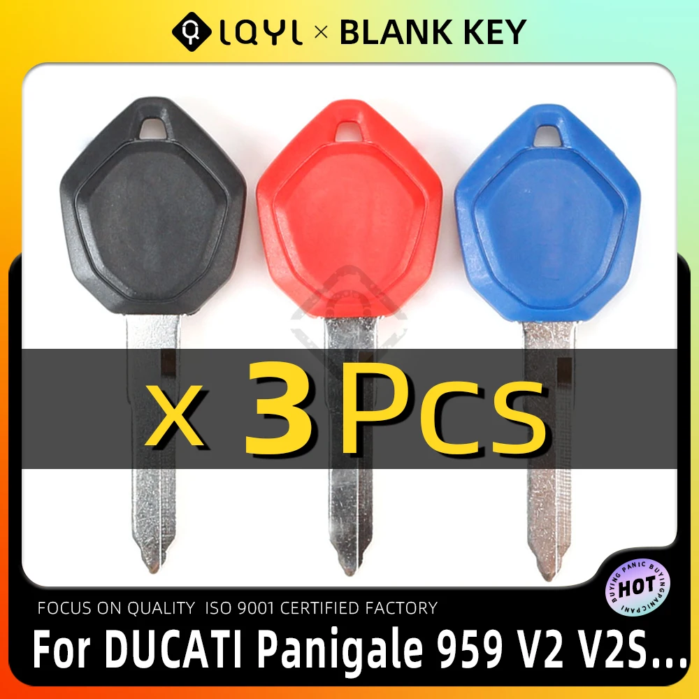 

3Pcs Motorcycle Key Uncut Blank Replacement Keys For DUCATI Panigale 959 PanigaleV2 V2 Bayliss 2022