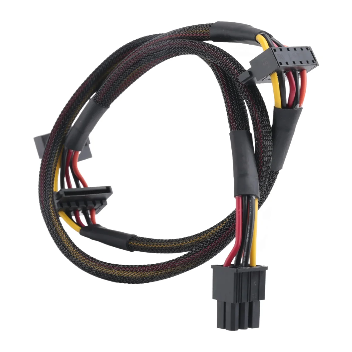 T88C Modular PSU 6Pin to 3-Port SATA Power Cable 18AWG Wire 80cm for NP ECO Series