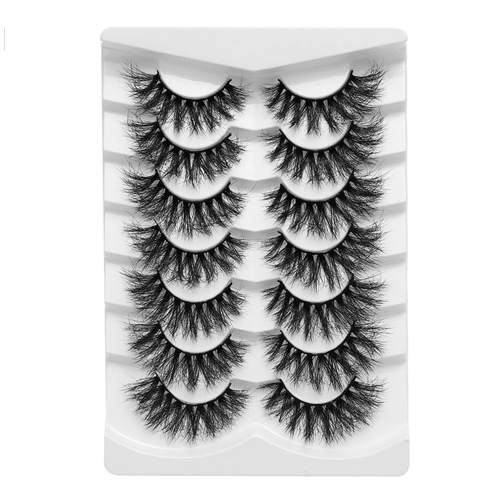 7 Pairs Thicken False Eyelashes Long Dramatic Thick Soft Light Lashes Eye Makeup Accessory