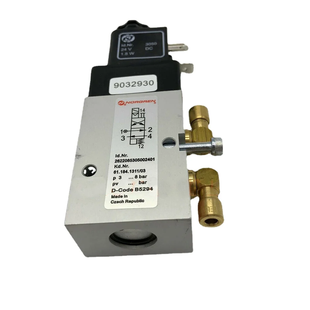 

Solenoid Valve 4/2-way Cylinder 61.184.1311 For Heidelberg SM102 Offset Printers