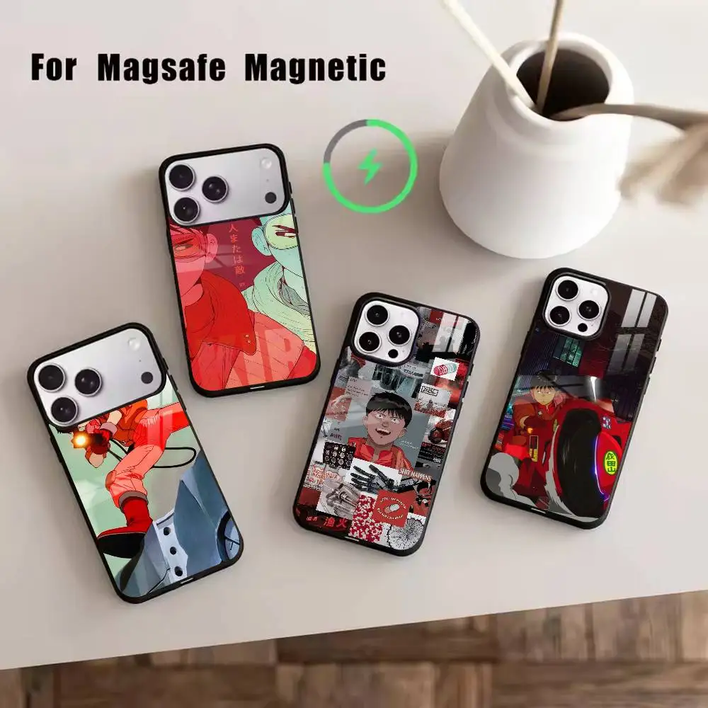 AA-Anime Akira Shotaro Kaneda  Phone Case For iPhone17,16,15,14,13,12,11 Plus,Pro Magnetic with Magsafe Wireless Charging