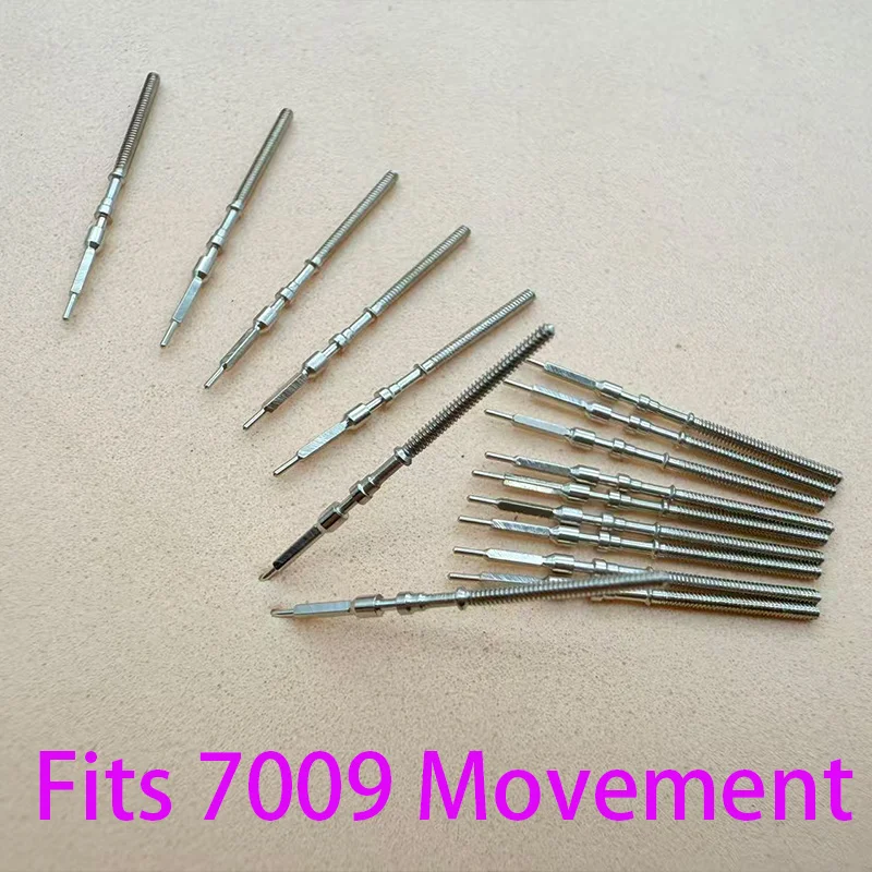 

7009 Stem 2pcs/4pcs Movement Watch Steel Stem Crown Kit Watch Parts For 7009 Movement Watch Stem Spare Replacement Parts