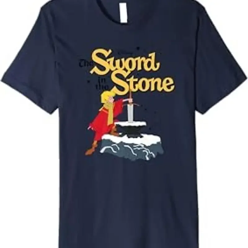 The Sword And Stone In Logo Premium T Shirt