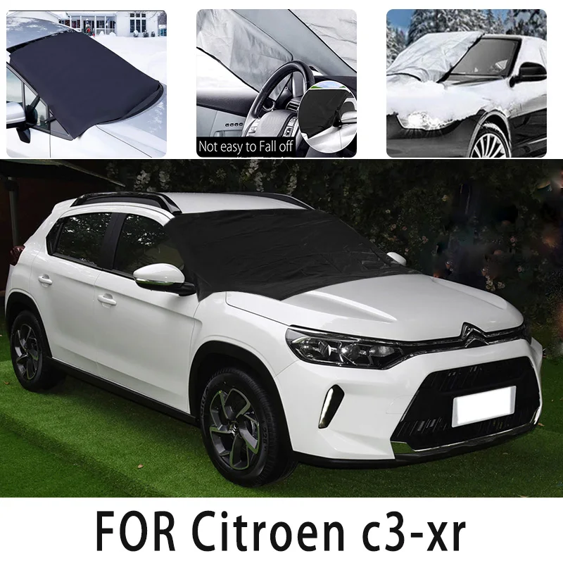 

Автомобильный Снежный чехол, передняя крышка для Citroen c3-xr, защита от снега, теплоизоляция, защита от солнца, ветра, мороза, автомобильные аксессуары