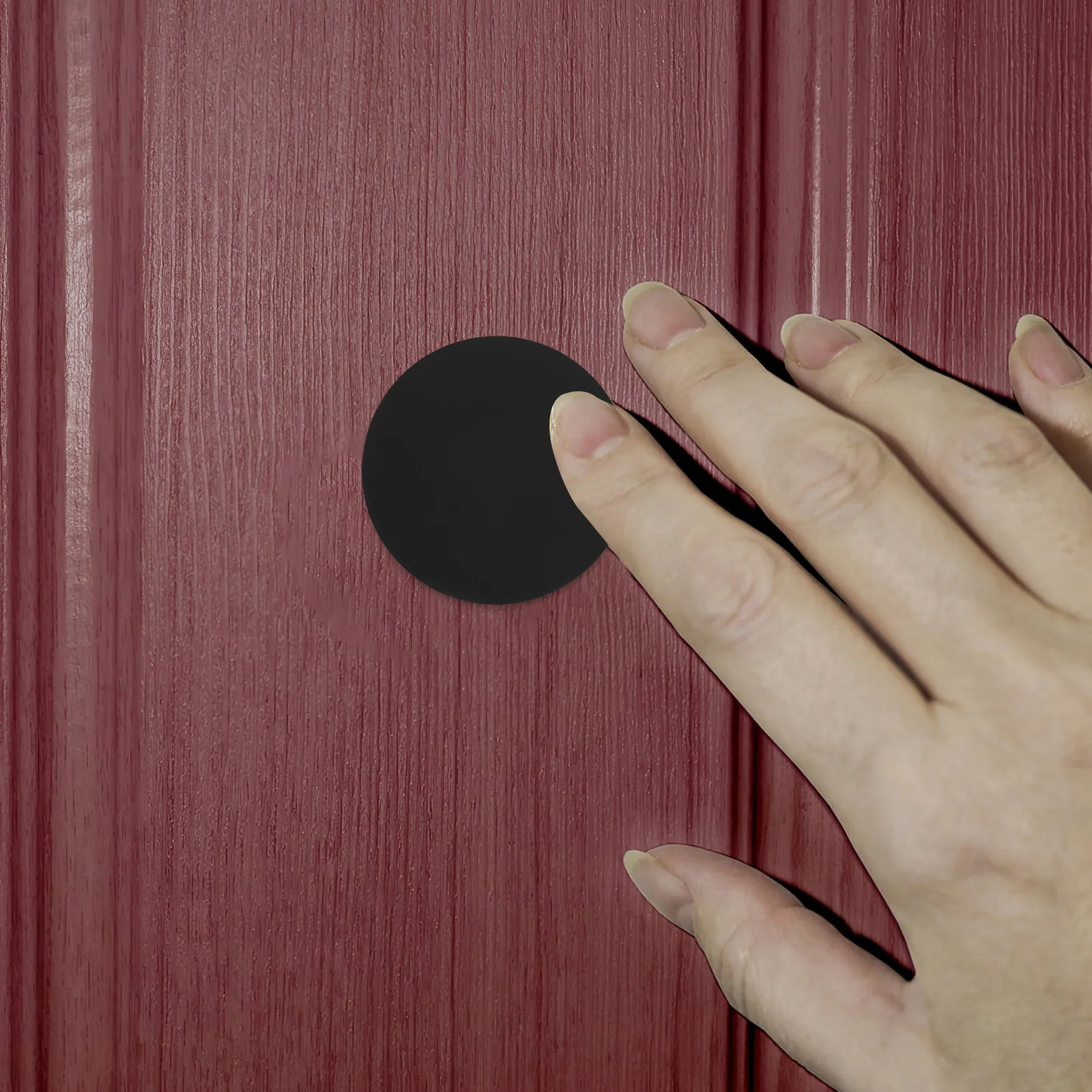 

1 Set Stainless Steel Knob Hole Cover Round Lock Peephole Filler Door Viewer Plate Home Security Enhancement For Wooden