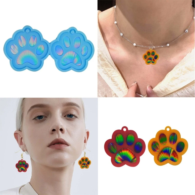 DIY Crystal Epoxy Resin Casting Molds Leaf Shell Irregular Shaped Earring Silicone Mould DIY Ear Drop Mold Handmade Crafting