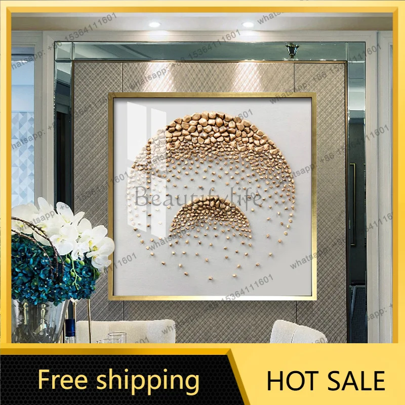 LJY living room decorative painting triptych combination modern restaurant entrance hanging painting three-dimensional