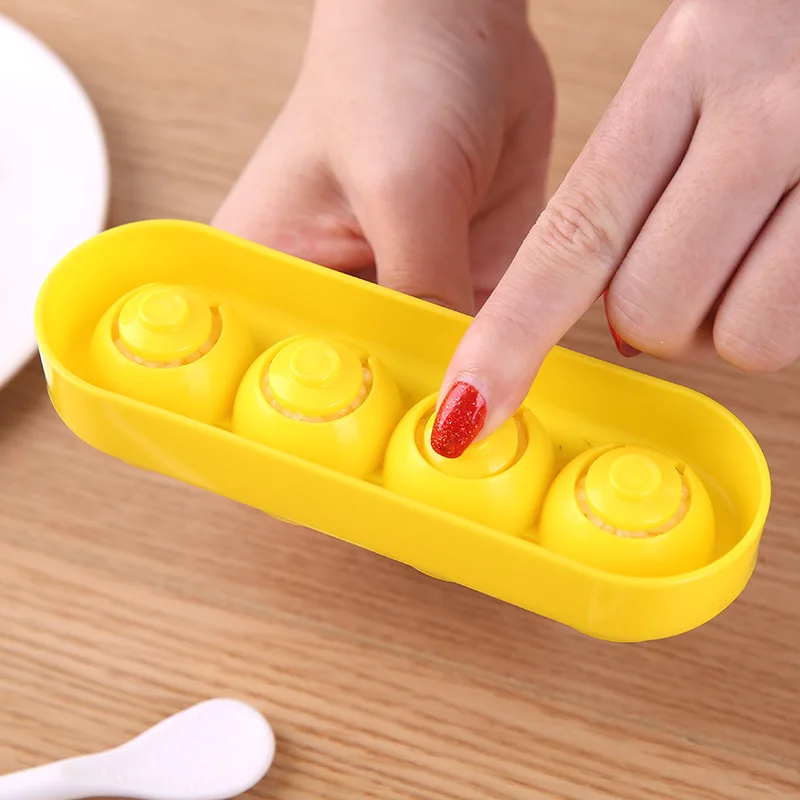 Rice Ball Making Kit Ball Shaped Sushi Molds Shaking Mould with Spoon Seaweed Embossing Mold for Kids DIY Meal Sushi Tools