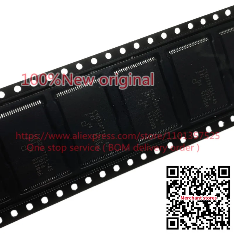 [10pcs] CY62167ELL-45ZXI CY62167ELL-45 ZXI - SRAM - Asynchronous Memory IC 16Mb Parallel 45 ns 48-TSOP I