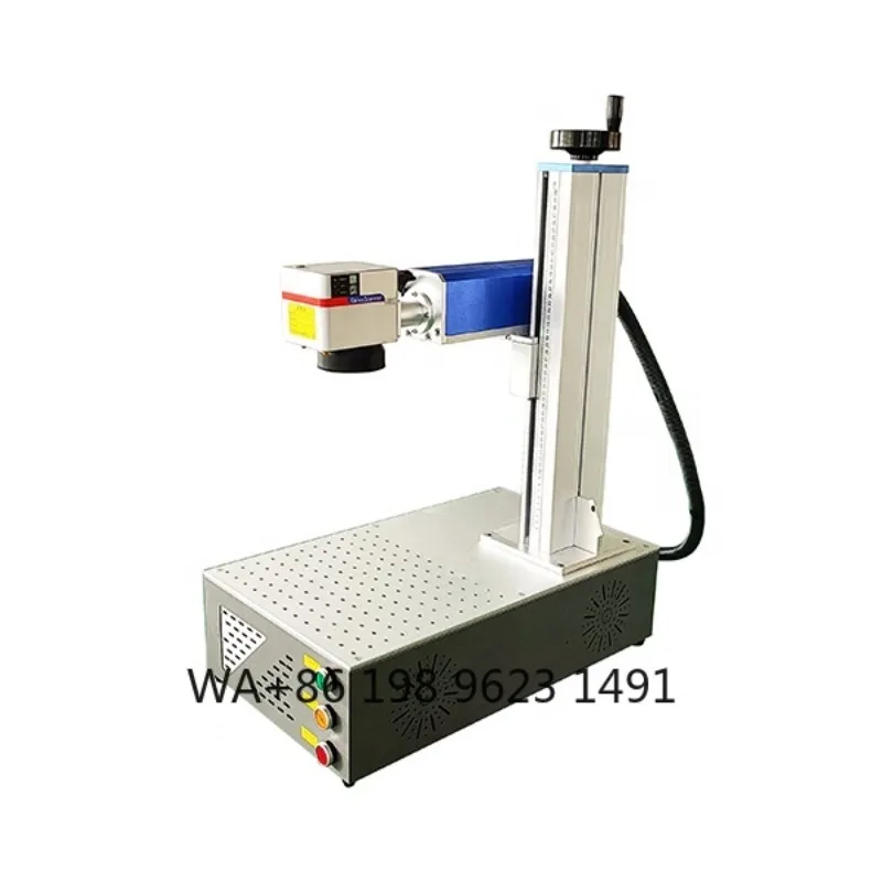 

50W Desktop Fiber Marking Machine Rotary For Phone Case Metal Crafts Precision Engraving Printing