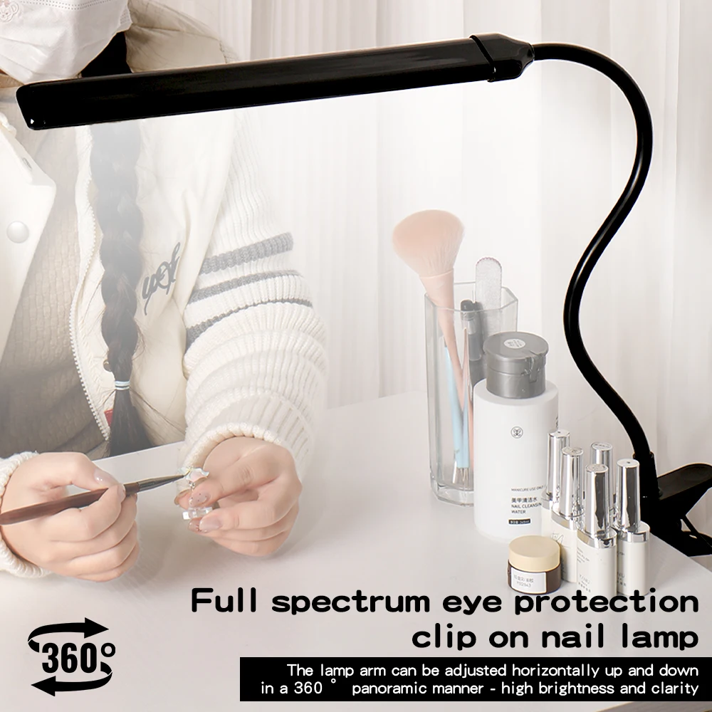 Nail Art Extension - Lampa biurkowa Kaniu Clip-On do przedłużania