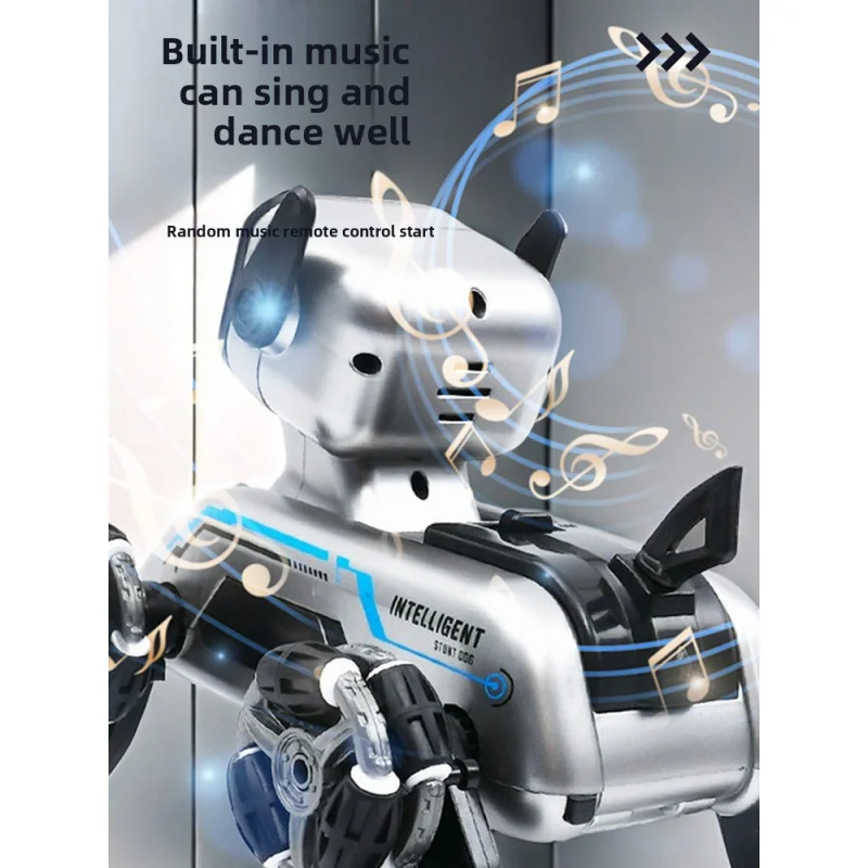 Slimme Robot Hond Elektrische Afstandsbediening Auto Jongens Speelgoed Kinderauto Achtwielige Gebaar Sensing Huisdier Verjaardagscadeau