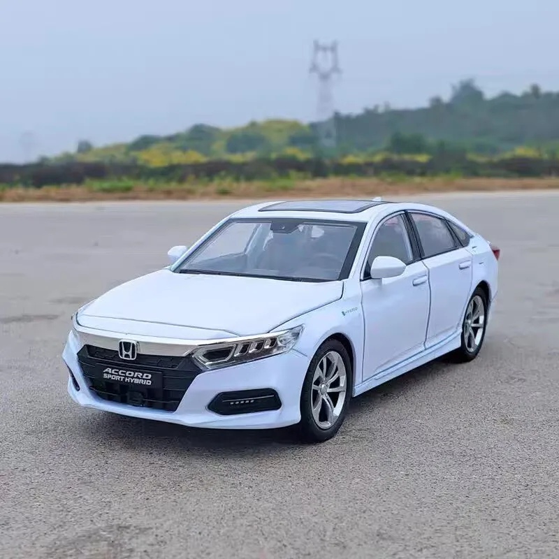 

1:24 H Accord Coupe Alloy Sports Car Model Diecast Metal Vehicles Car Model Simulation Sound and Light Collection Decoration
