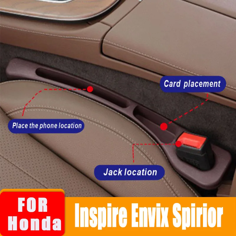 1 Pair Car Center Console Seat Crevice Filler Strip Leak-proof Falling Sealing Strip For Honda Inspire Envix Spirior Accessories