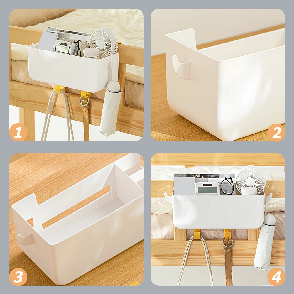 

Bedside Storage Basket Bed Organizer Stylish Practical PP Material Smart Phones Books Magazines Water Bottles