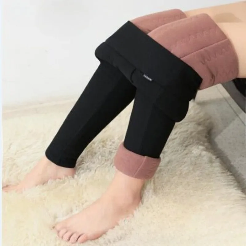 

Women Winter Plus Velvet Stretch Leggings High Waist Warm Leggings Women Casual Thick Winter Leggings TT292