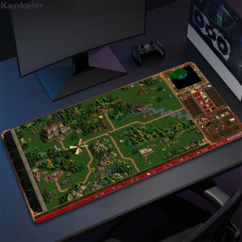 Heroes of Might and Magic 3 Mats para PC Gamer, Acessórios para computador, Mouse Carpet, Laptop, Teclado, Desk Mat, Large Mause Pads