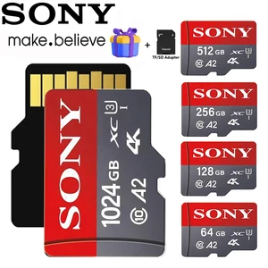 소니 마이크로 SD 1TB 512GB 256GB 메모리 카드 최대 100MB/S C10 U3 64GB 128GB TF 카드 4K HD 용 USB 카드 리더 어댑터 MicroSD 8 최고의 판매 SD 1 TB- №7