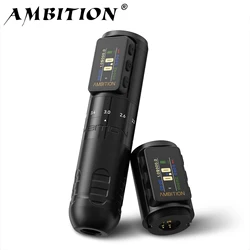 Ambition Paco 2025 Adjustable Stroke 2.2mm-4.2mm Wireless Tattoo Machine Professional Battery Pen Coreless Motor with Tattoo art