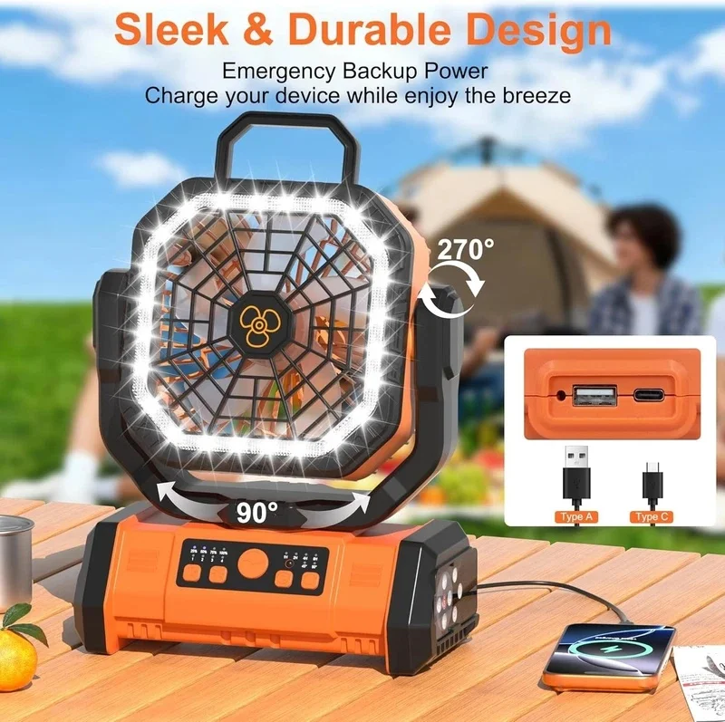 Renewable Energy Game - Multifunctional Portable Cooling Fan 20000mAh Waist‑clip