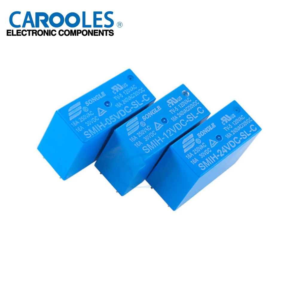 10pcs SMIH-05VDC-SL-C SMIH-12VDC-SL-C SMIH-24VDC-SL-C 05 12 24 V Relays 16A 250V 8pin A group of normally open New and Original