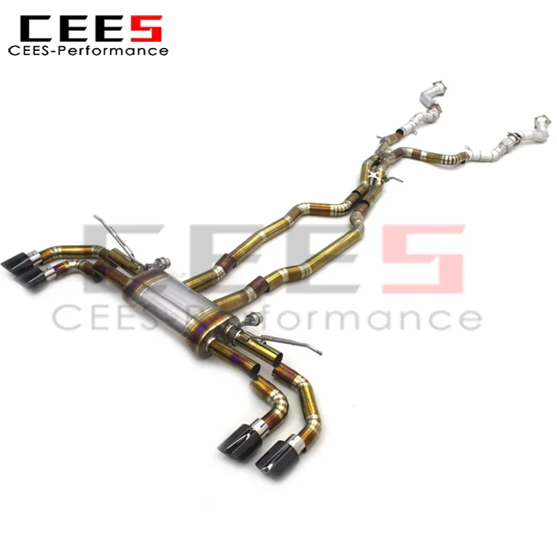 CEES Catback Exhaust System  for Porsche Cayenne 957 3.6/4.8T 2006-2010 Exhaust Downpipe Titanium Exhaust Pipe