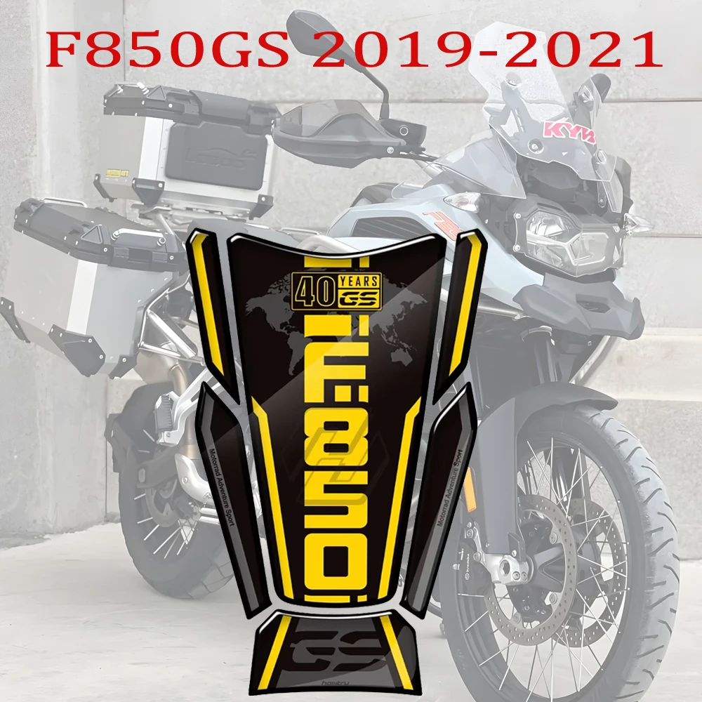 

Motorcycle Tank Pad Protector Sticker For BMW F850GS Adventure Triple Black 40 Year Decals 2019-2021