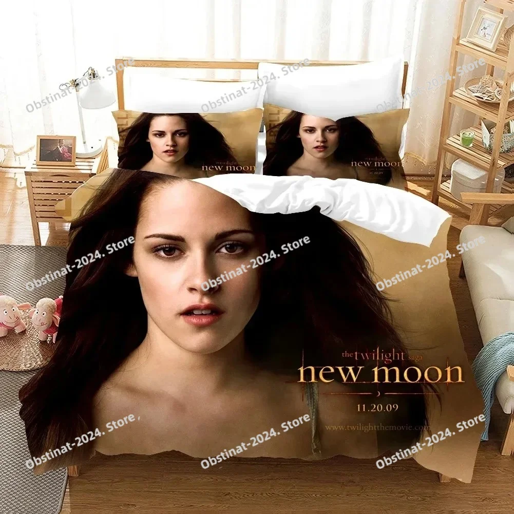 

Bella Vampire Girl The Twilight Pillowcase Bedding Set Printed Duvet Cover Sheet Pillowcase Bed Soft Quilt Cover Full Queen King