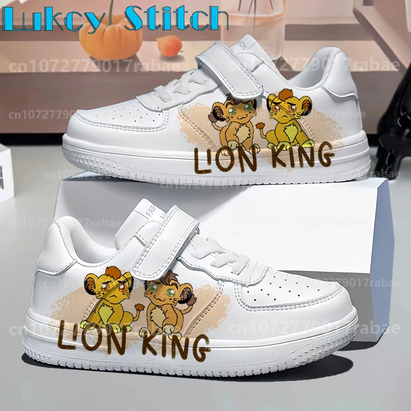 

Lion King Children shoes Waterproof leather soft sole lightweight Four season universal version Casual Sneakers boys girls Shoes