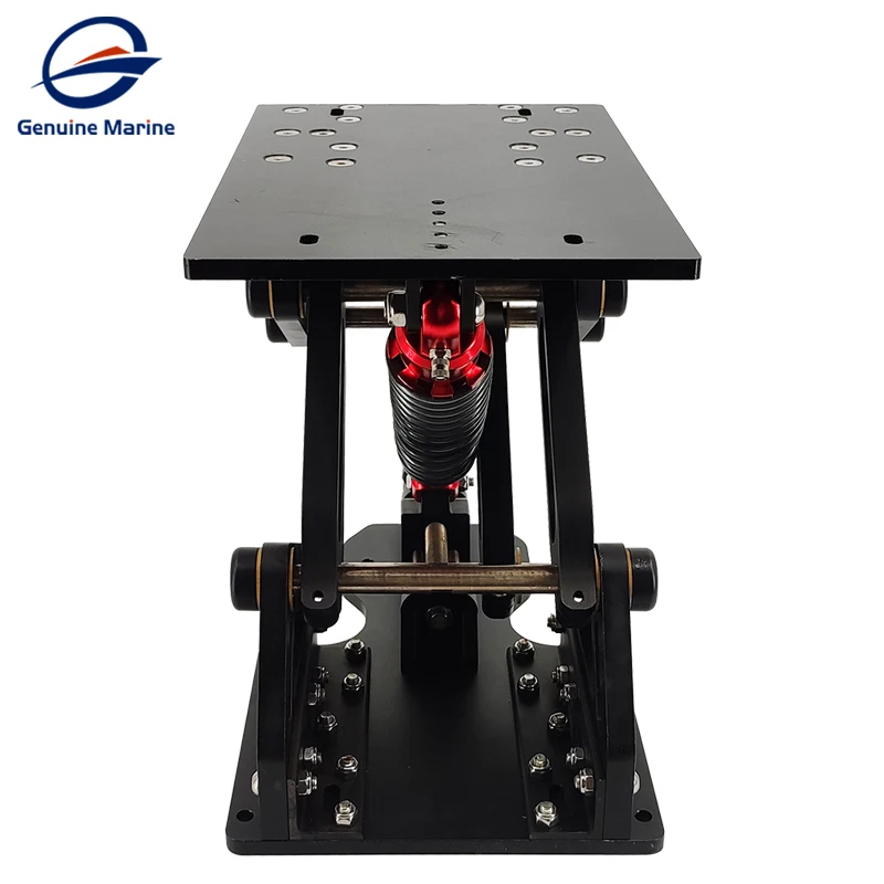 Genuine Marine 180 Pounds Damping Shockwave Boat Matel Black Suspension Seat Base for Speed Boat Seat Base
