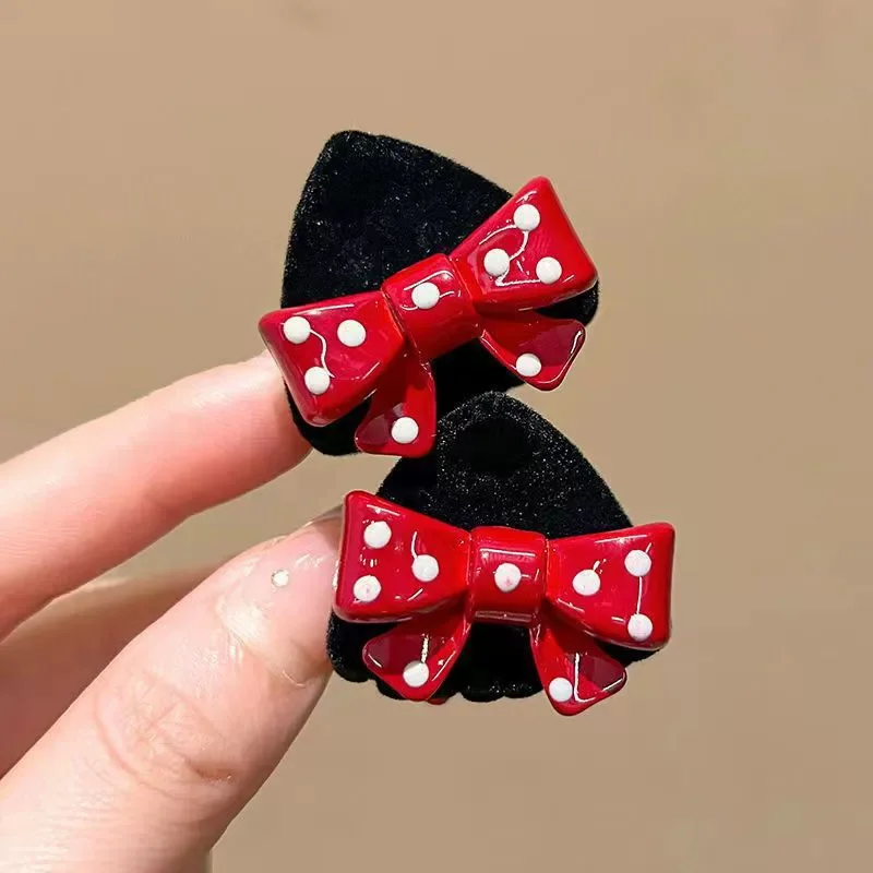 2 Stück Mädchen kleine Dreieck süße Katze herzförmige Stern Haarspangen Creaseless Styling Klaue Clips für Kinder Haarschmuck Geschenk – Detail 12