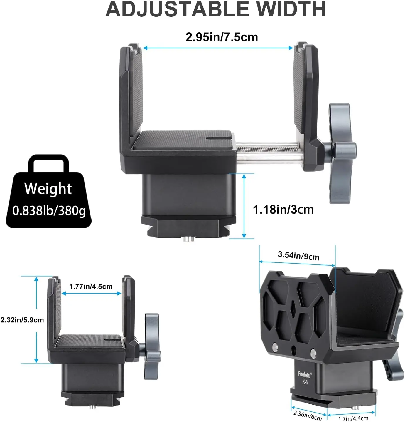 Shooting Saddle Clamp Tripod Rifle Clamp Arca Swiss Rifle Saddle Mount with Quick Release Plates Rail for Hunting and Shooting G