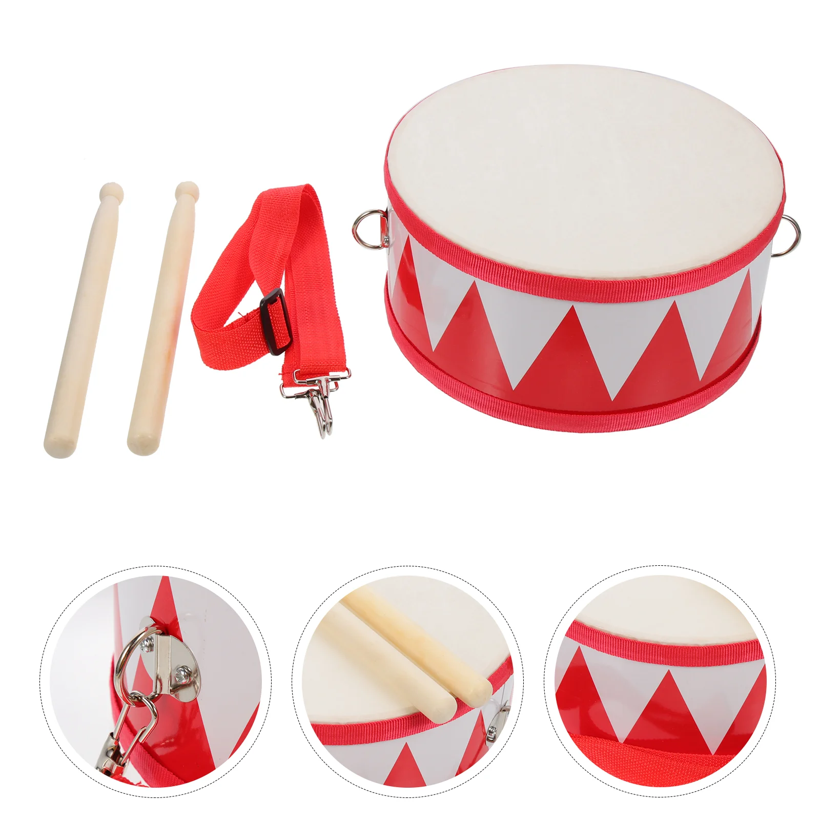 Children's Snare Drum Toddler Toys Music Musical Instrument Kids Plaything Wooden