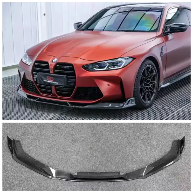 For BMW G80 G82 M3 M4 2020 2021 2022 2023 2024 High Quality Carbon Fiber Car Bumper Front  Lip Diffuser Lip Spoiler