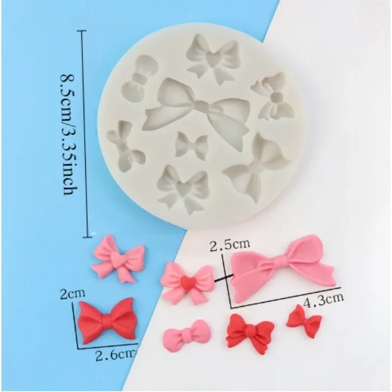 1PC Bow Cake Silicone Mold Chocolate Bow Mold Cake Mousse Si