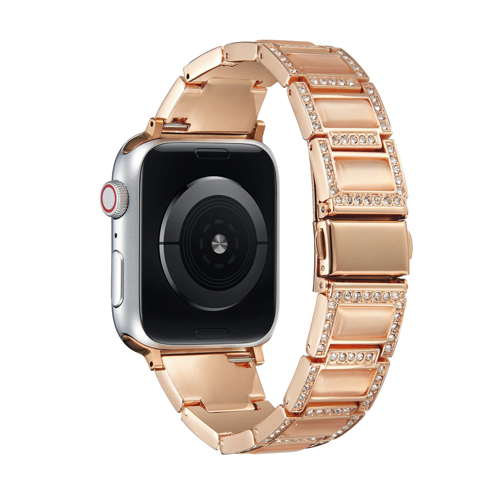 Luxury Diamond Metal strap for Apple watch Ultra 8 7 6 5 4 SE 44mm 40mm Women replacement bracelet strap for iwatch 3 38mm 42mm