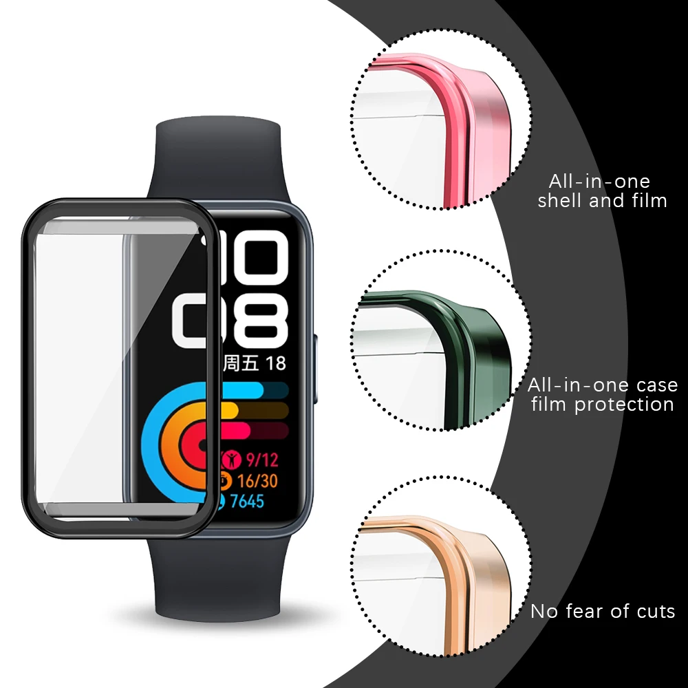 Cinturino in silicone Ocean + custodia protettiva in TPU per Huawei Band 9 Accessori cinturino di ricambio per braccialetto Huawei Band 8