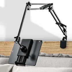 Long Arm Tablet Holder Stand Support  for 4 To 11 Inch Tablet Smartphone Bed Desktop Lazy Holder Bracket for IPad