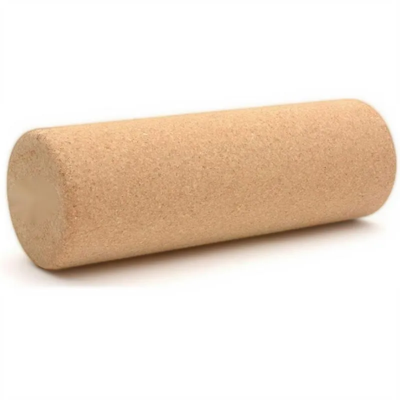 10X30CM Natural Cork Yoga Pillar Column High Density Fine Grain Cork Yoga Brick Pilates Block Dance Aid Fitness Massage Roller