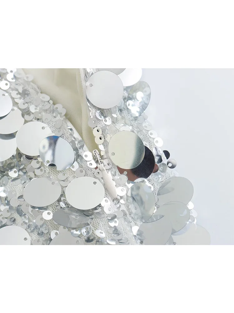 TFMLN 2 Colors Sequin Skirt For Woman Fashion High Waist Mini Skirt Woman Shiny Elegant Casual Short Skirts Women 2025 New