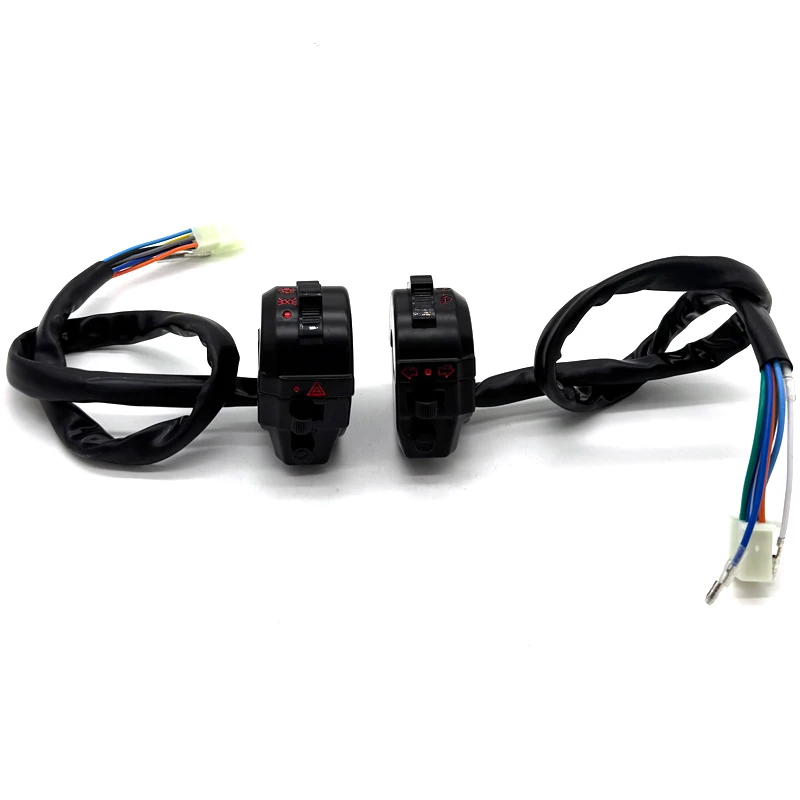22mm Motorcycle Handle Bar Left Right Electric Start Control Switches Horn Turn Signal Headlight For Honda XL XR 250 400 600