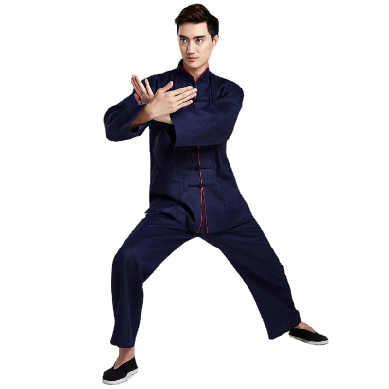 Long Sleeve Chinese Traditional Dress Martial Art Sets Tai Chi Clothes Taichi Clothing Kungfu Wushu Suit Taiji Uniform Men