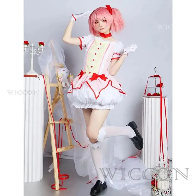 

CyAnime Magical Girl Puella Magi Madoka Magica костюмы для косплея Akemi Homura Kaname костюмы на Хэллоуин для женщин платье Лолиты
