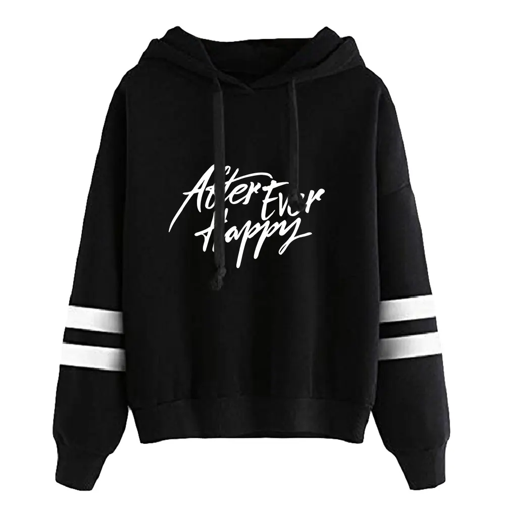 After Ever Happy Unisex Pocketless Parallel Bars Sleeve Sweatshirt Women Men Hoodie New American Movie Fashion Clothes